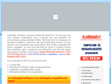 Tablet Screenshot of elsosegely-tanfolyam.hu